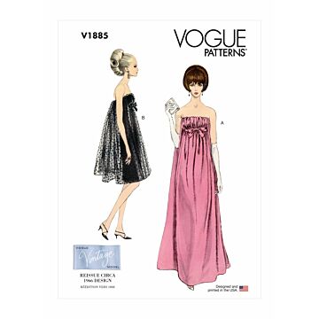 Vogue Patterns 1885 - Klänning Vintage - Dam - Högtid