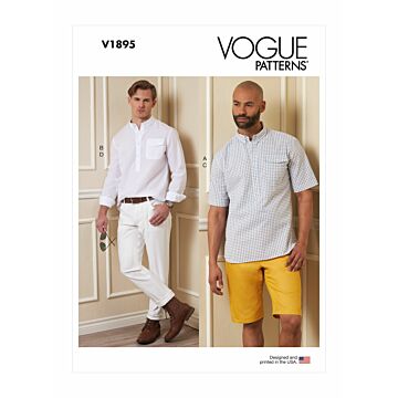 Vogue Patterns 1895 - Byxa Skjorta Shorts - Herr