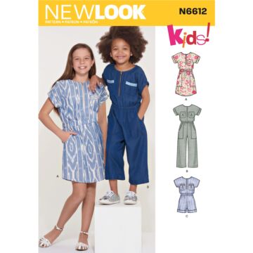 New Look 6612 - Klännning Jumpsuit - Flicka