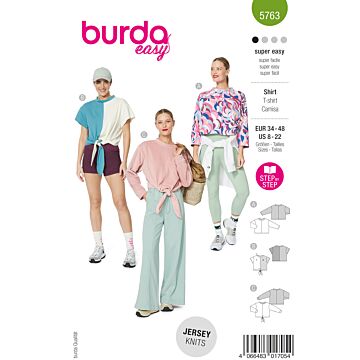 Burda 5763 - Top Tröja - Dam