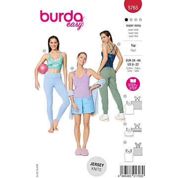 Burda 5765 - Top Sportkläder - Dam