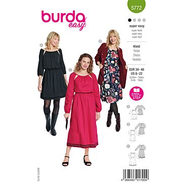 Burda 5772 - Klänning - Dam