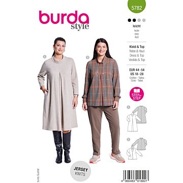 Burda 5782 - Klänning Blus - Dam