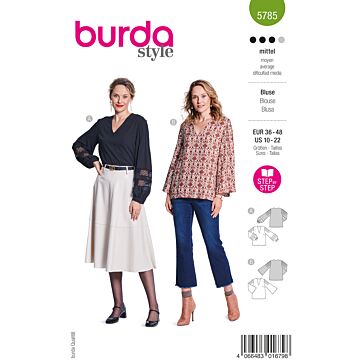 Burda 5785 - Blus - Dam