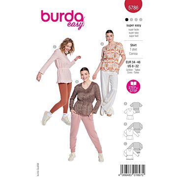 Burda 5786 - Blus - Dam