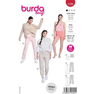 Burda 5789 - Byxa Shorts Sportkläder - Dam