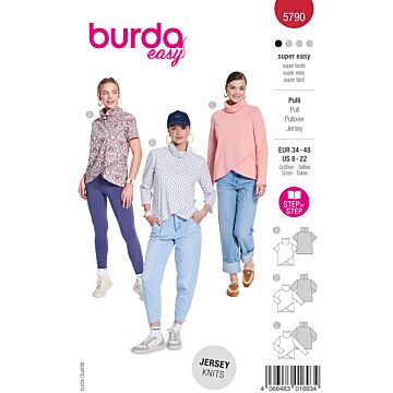 Burda 5790 - Top Tröja - Dam