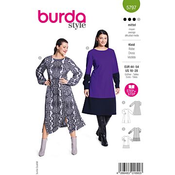 Burda 5797 - Klänning - Dam