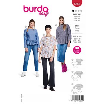 Burda 5856 - Blus - Dam