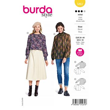 Burda 5862 - Blus - Dam