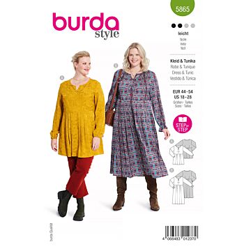 Burda 5865 - Klänning Tunika - Dam