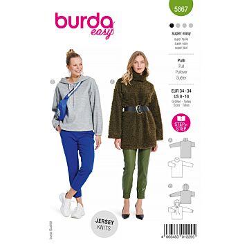 Burda 5867 - Tröja - Dam