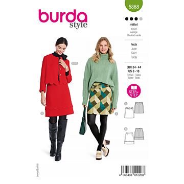 Burda 5868 - Kjol - Dam