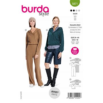 Burda 5871 - Jumpsuit Tröja - Dam