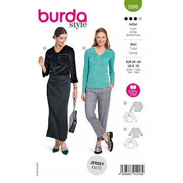 Burda 5886 - Top - Dam