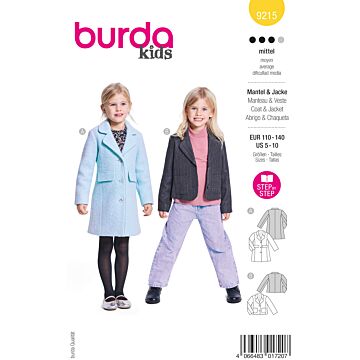 Burda 9215 - Jacka Kappa - Flicka