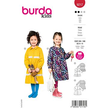 Burda 9217 - Klänning - Flicka