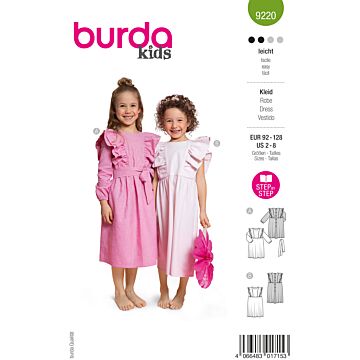 Burda 9220 - Klänning - Flicka Baby