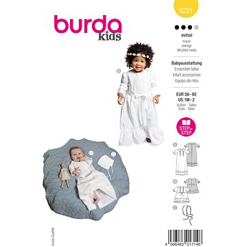 Burda 9221 - Klänning - Baby - Högtid