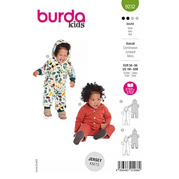 Burda 9232 - Jumpsuit - Baby