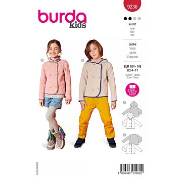 Burda 9236 - Jacka - Flicka Pojke