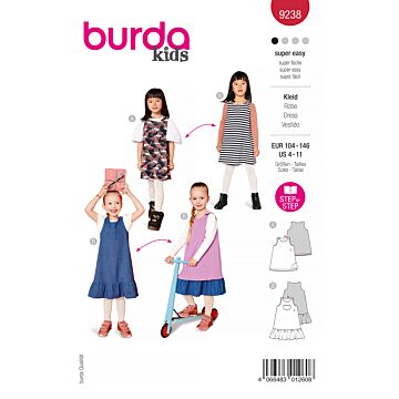 Burda 9238 - Klänning - Flicka