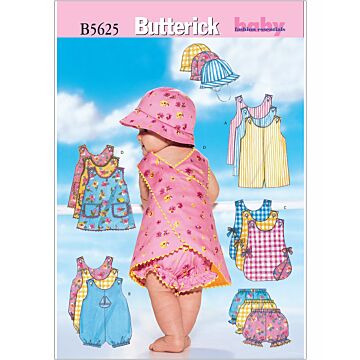 Butterick Symönster babykombination #B5625NB