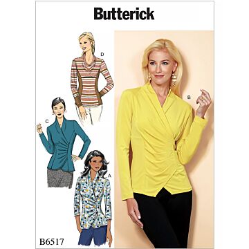 Butterick Symönster damskjortor #B6517E5 storlek 40-48
