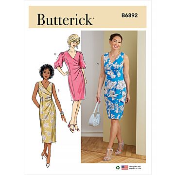 Butterick Symönster kvinnor #B6892F5 storlek 42-50
