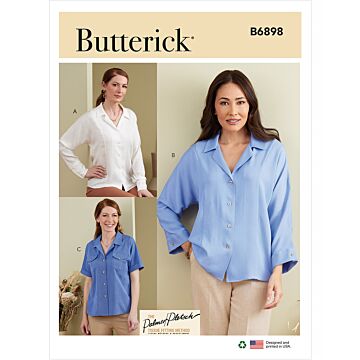 Butterick Symönster damskjortor med prinsessömmar #B6898B5 storlek 34-42