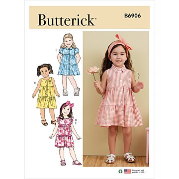 Butterick 6906 - Klänning - Baby Flicka