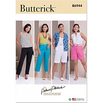 Butterick Symönsterset dambyxor shorts #B6944.F5 storlek 42-50