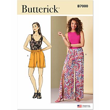Butterick Symönster damshorts palazobyxor #B7000.K5 storlek 34-42
