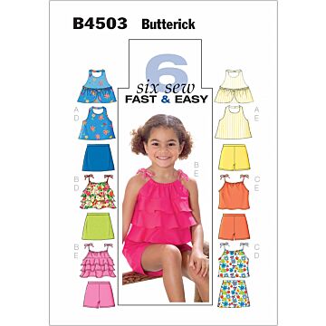 Butterick 4503 - Top Byxa - Flicka Pojke