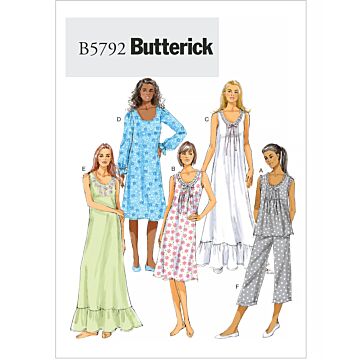 Butterick 5792 - Pyjamas - Dam