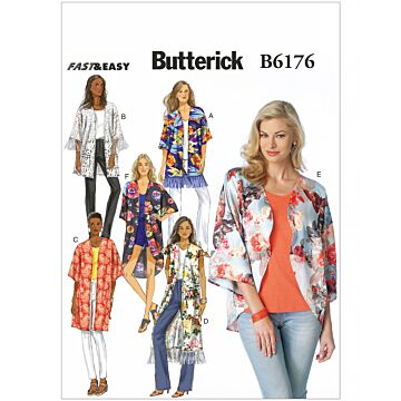 Butterick 6176 - Jacka Tunika Väst - Dam