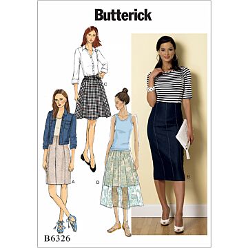 Butterick 6326 - Kjol - Dam