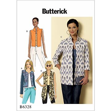 Butterick 6328 - Jacka Väst - Dam