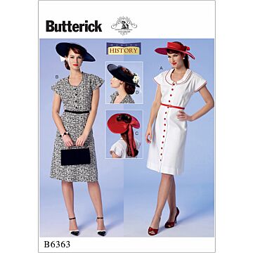 Butterick 6363 - Historisk kostym - Dam