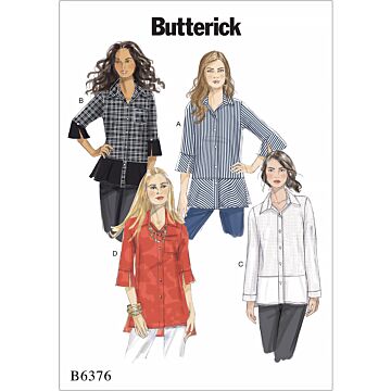 Butterick 6376 - Skjorta - Dam
