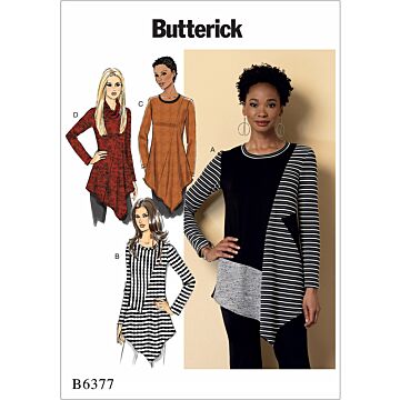 Butterick 6377 - Tunika Tröja - Dam