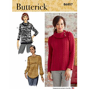 Butterick 6857 - Tröja - Dam