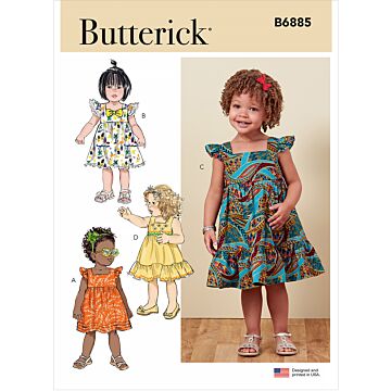 Butterick 6885 - Klänning - Baby Flicka