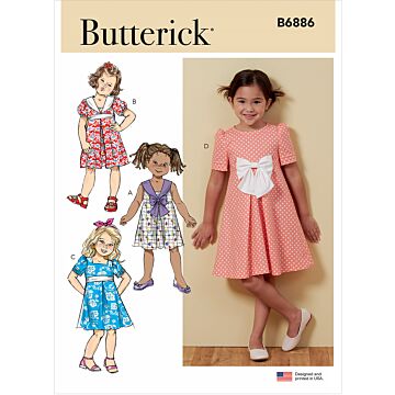 Butterick 6886 - Klänning - Flicka