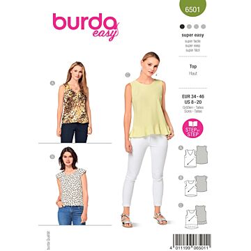 Burda 6501 - Top - Dam