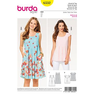Burda 6532 - Klänning - Dam