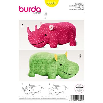 Burda 6560 - Mjukisdjur