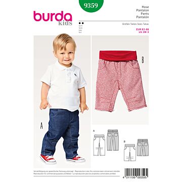 Burda 9359 - Byxa - Baby - Idrott