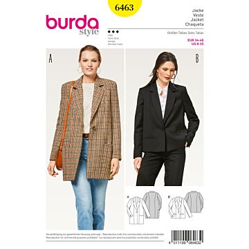 Burda 6463 - Jacka - Dam - Business Casual