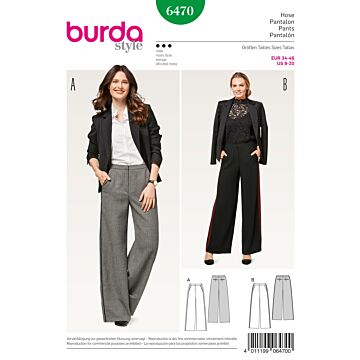 Burda 6470 - Byxa - Dam